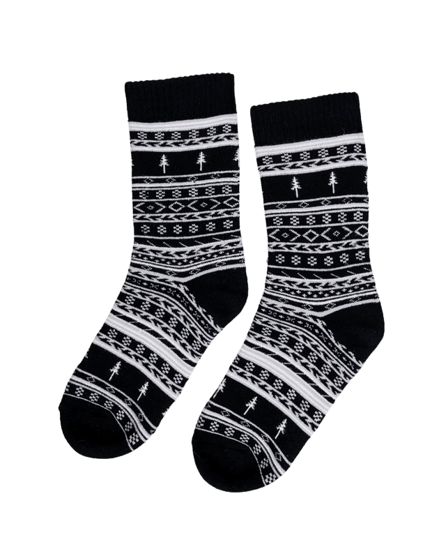NIKIN TreeSocks Cosy Norwegian Socken Black Bambus