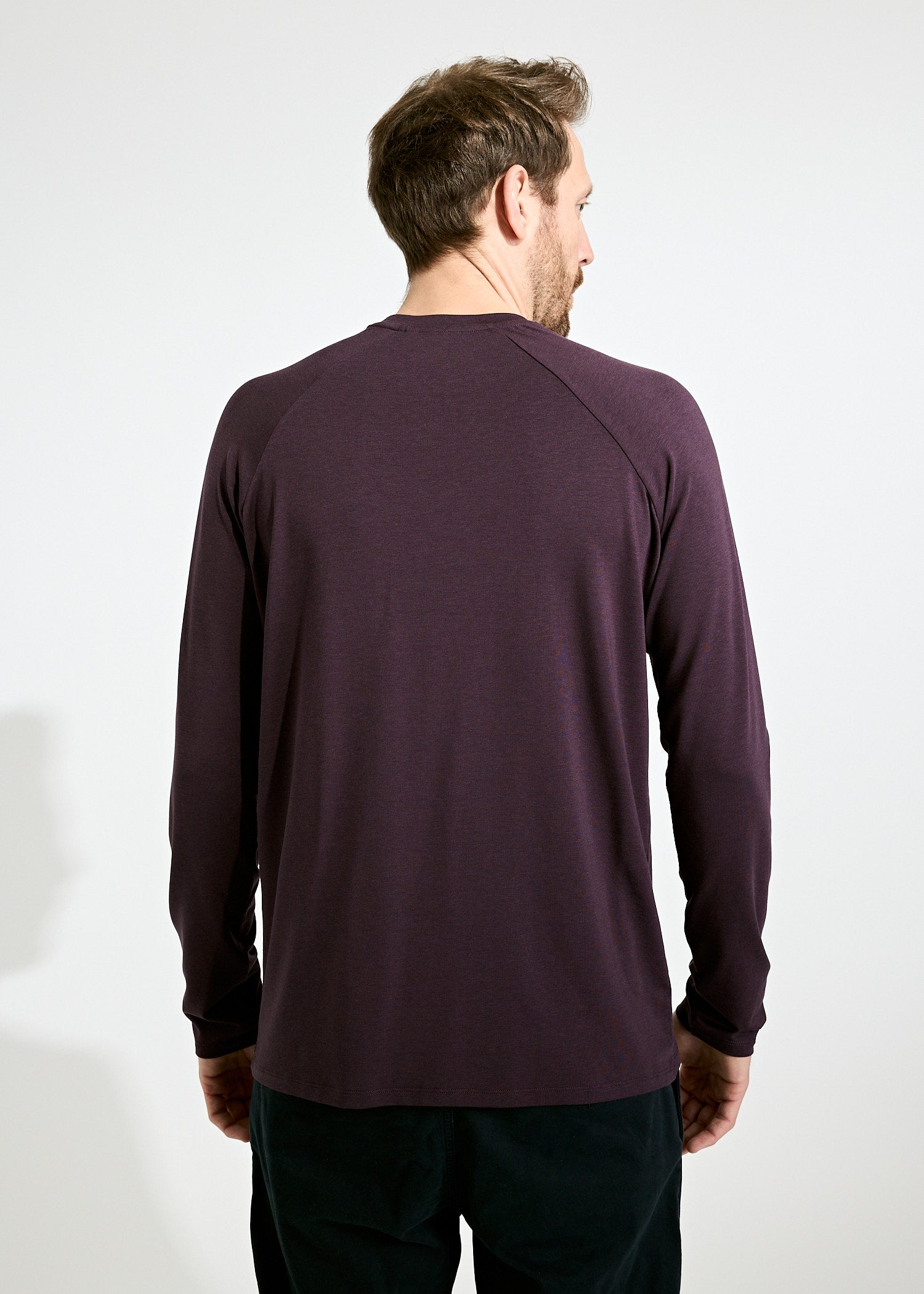 Wijld Hans Herren Langarmshirt Plum Perfect atmungsaktiv