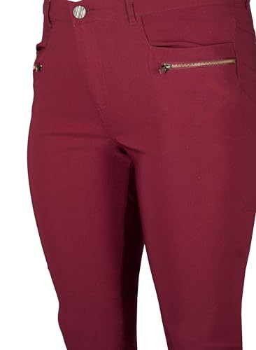 Zizzi Enganliegende Hose Viskosemischung Stretch