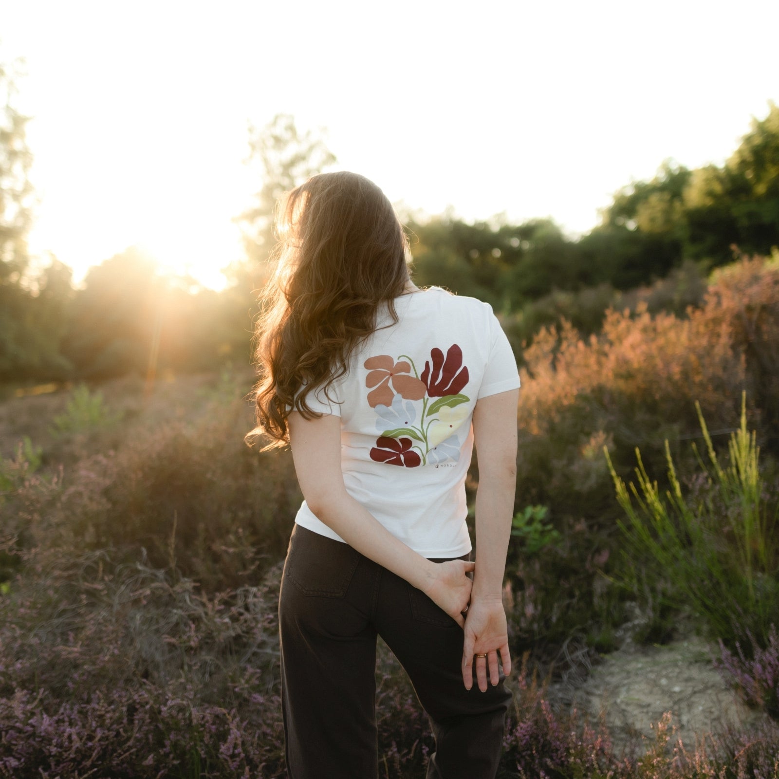 NORDLICHT T-Shirts Alva Print Cherry T-Shirt Bio