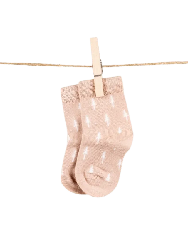 NIKIN TreeSocks Kids Allover Socken Rose Bambus 19-22