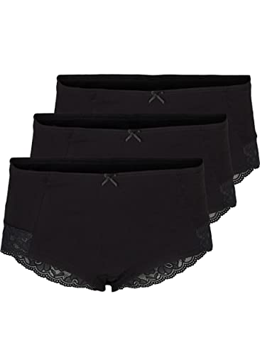 Zizzi Devoted 3er-Pack Hipster-Panty Gr 42 Baumwolle