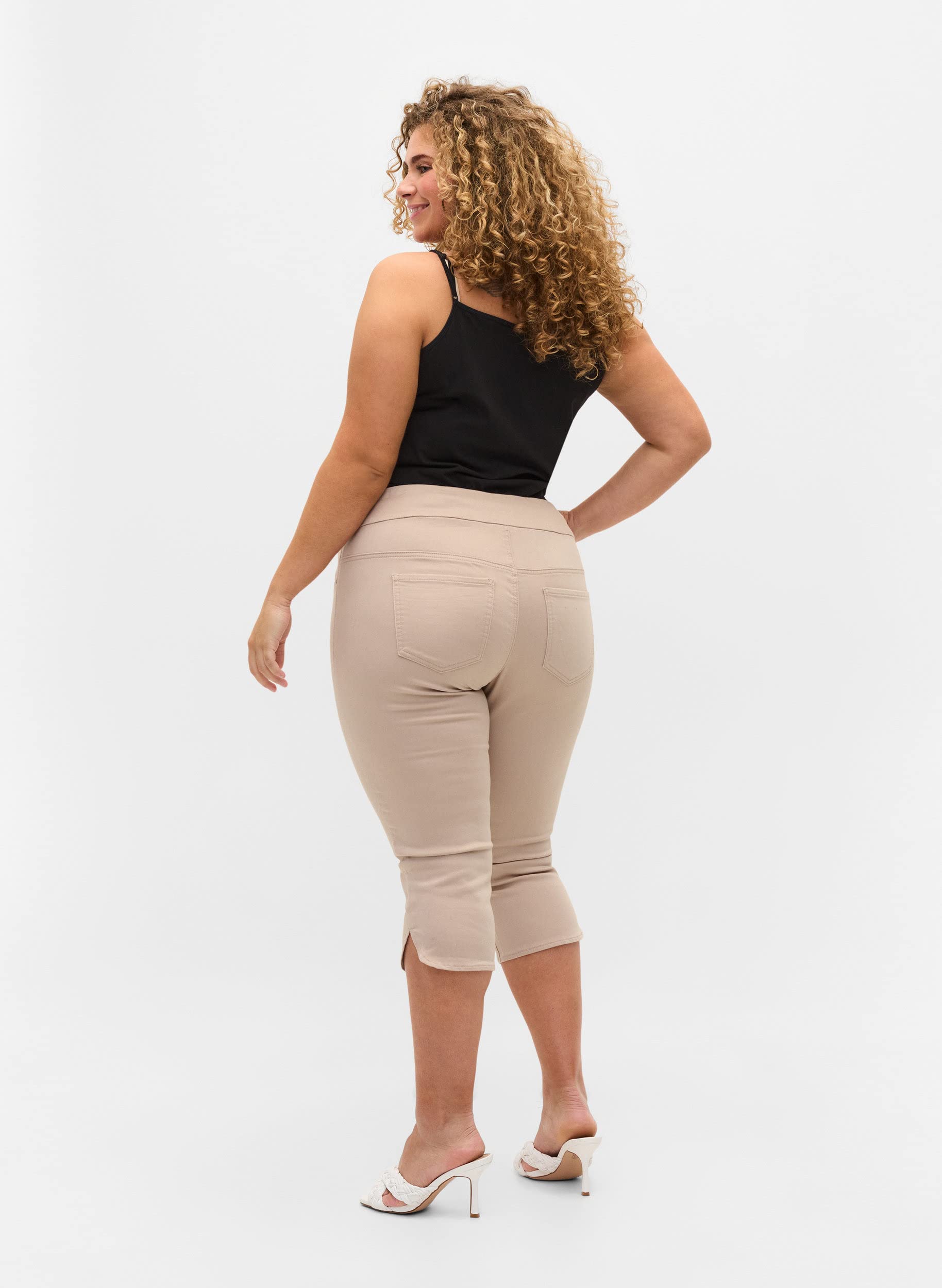 Zizzi Trousers & Leggings Caprihose Rainy Day 46-48 Baumwolle