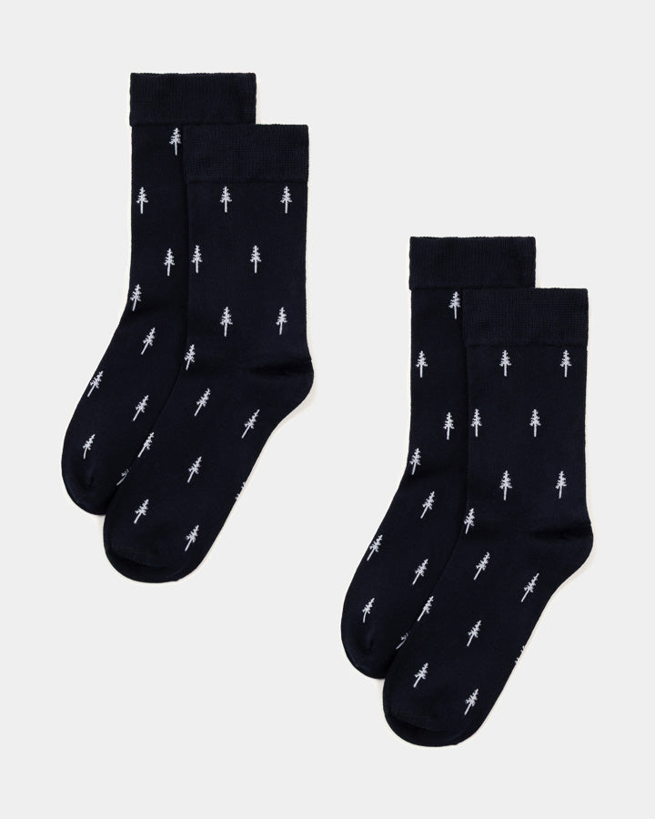 NIKIN TreeSocks Standard Socken Iris Navy 2er Pack