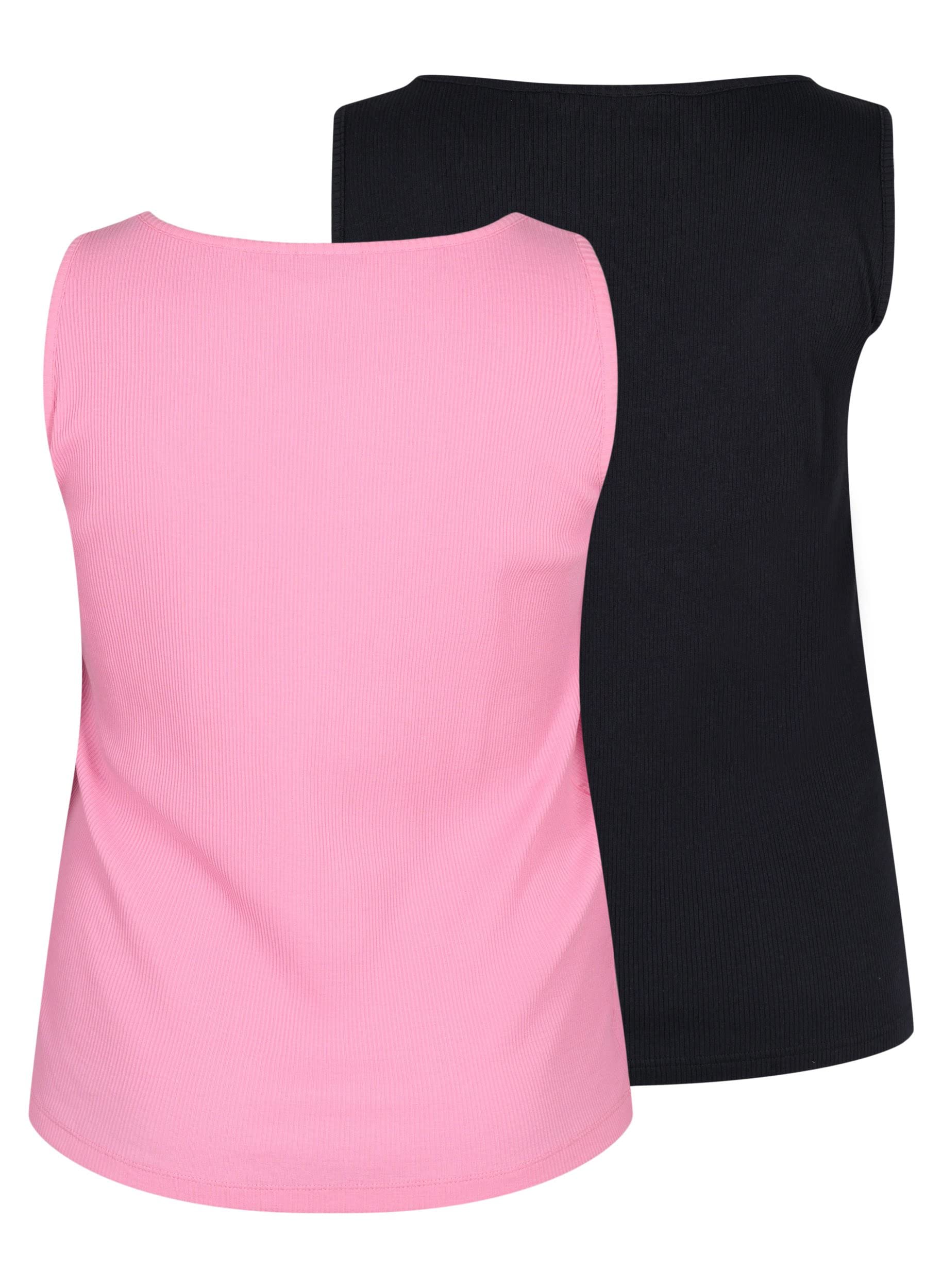Zizzi T-Shirts Tops 2er-Pack Baumwolltops Ripp