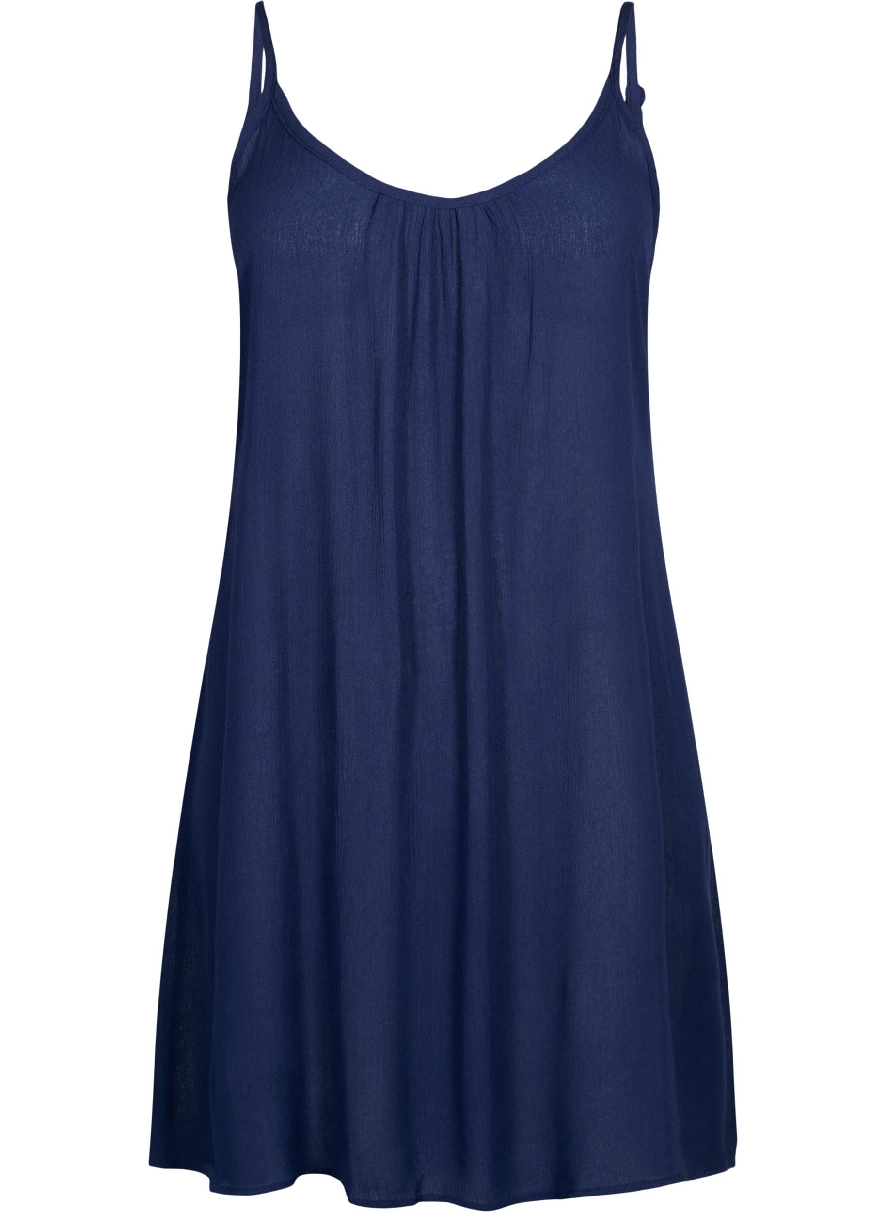 Zizzi Dresses Midikleid Viskose Träger Ecovero A-Linie
