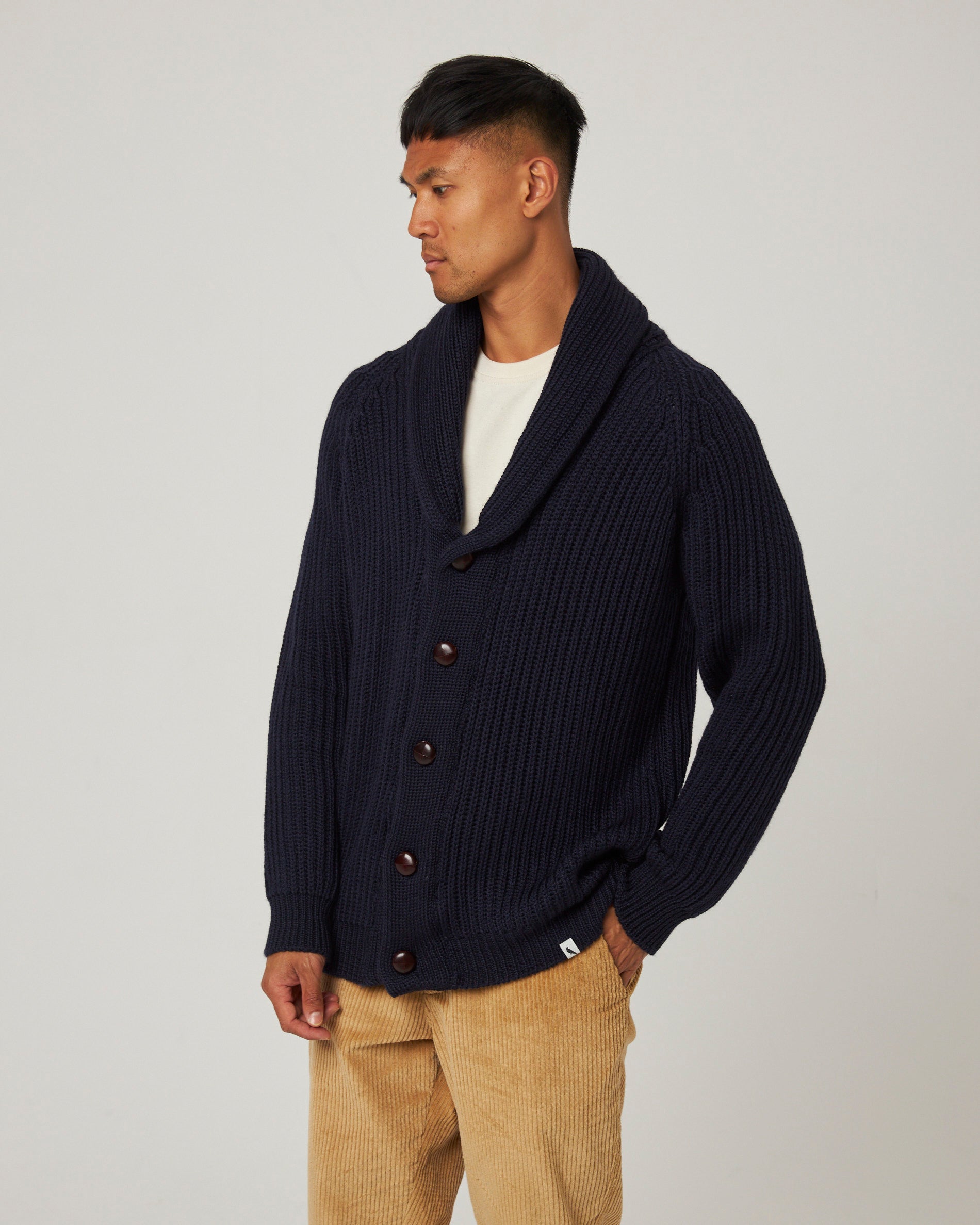Peregrine Wilkinson Cardigan Merino Olive M