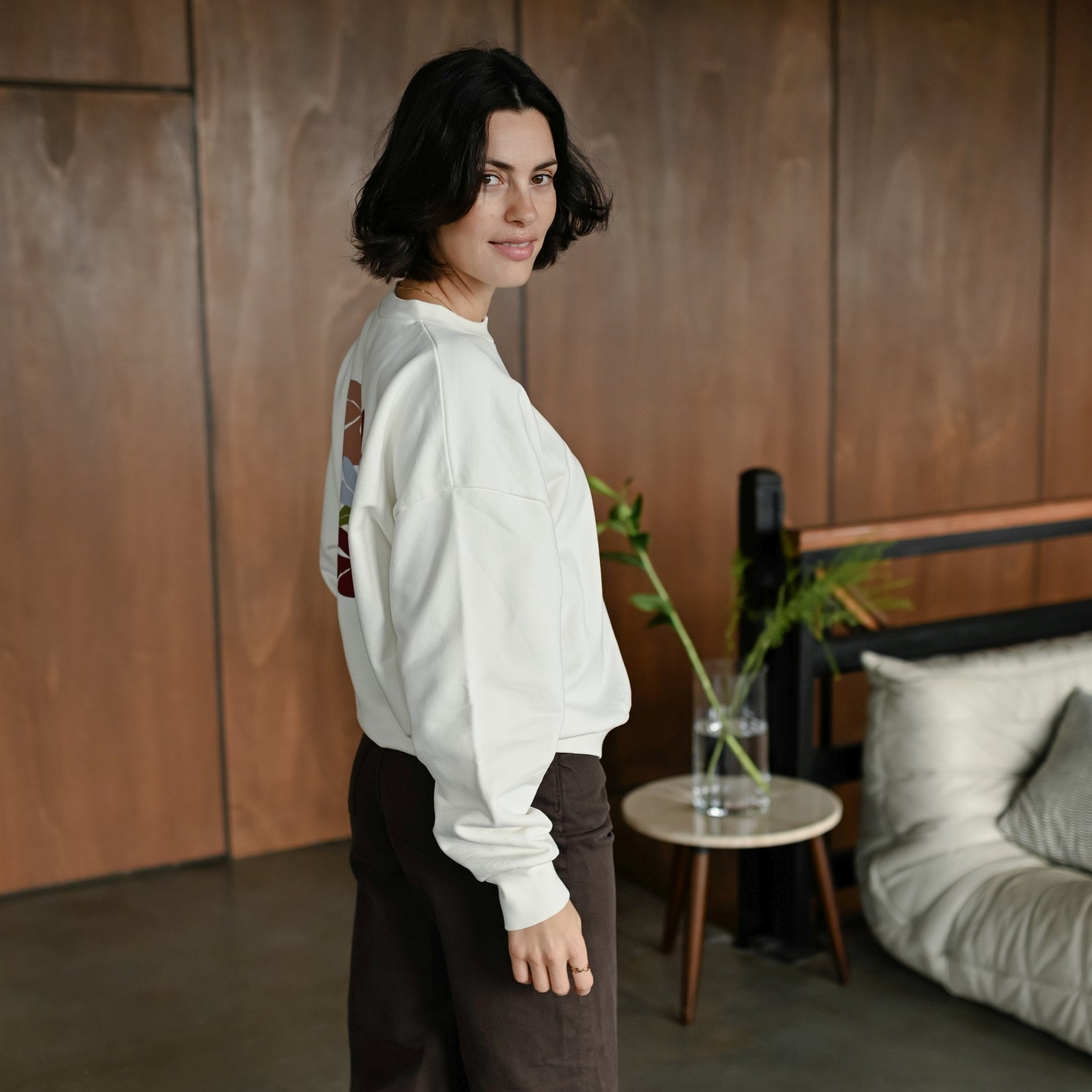 Nordlicht Jonna Sweater Cherry Print aus Baumwollmix