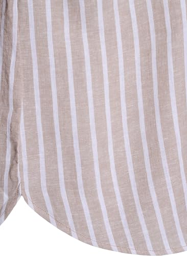 Zizzi Blouses Hemd 3/4-Ärmel Leinen-Viskose Gr. 42-60