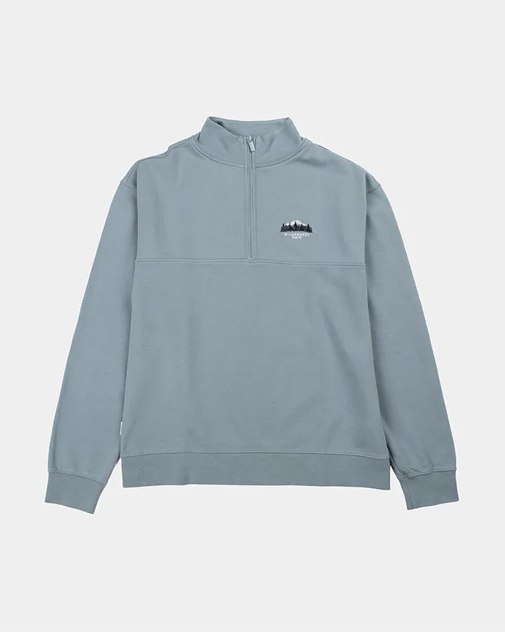 NIKIN TreeSweater Muntogna Quarter Zip Pullover Elemental Blue