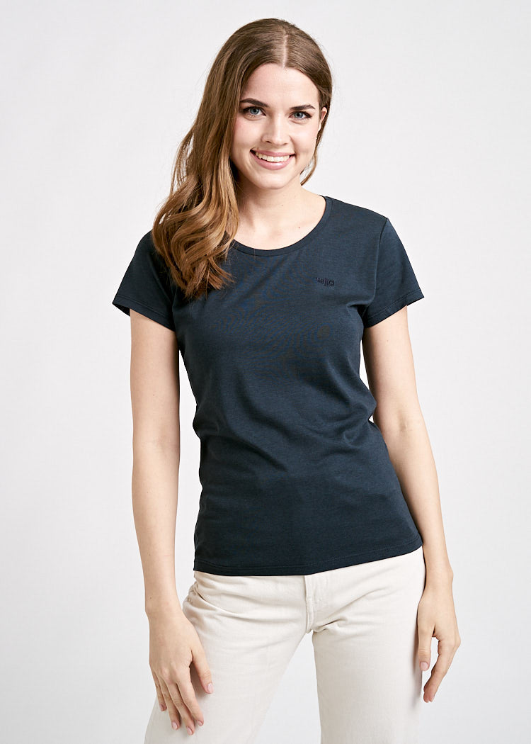 Wijld Sarah Damen T-Shirt Carbon Grau Holz