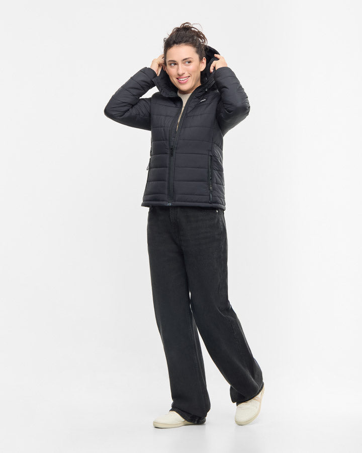 NIKIN TreeJacket Insulated Women Jacke Schwarz winddicht