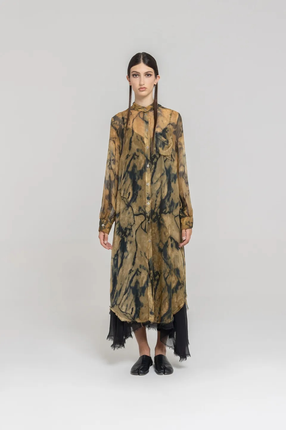 Sanctamuerte Abiti Chemisier Coreano Kleid Marble