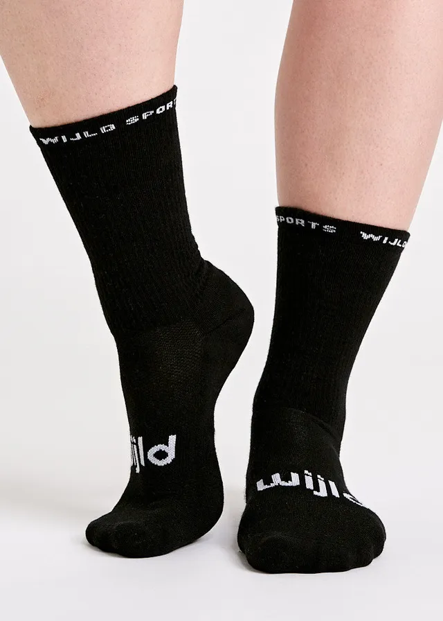 Wijld Woodsocks Tennissocken Sport Black Lyocell