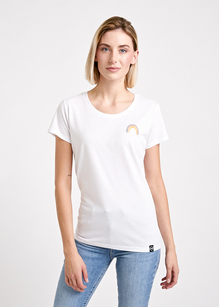 Wijld Sarah Little Rainbow Damen T-Shirt mit Print