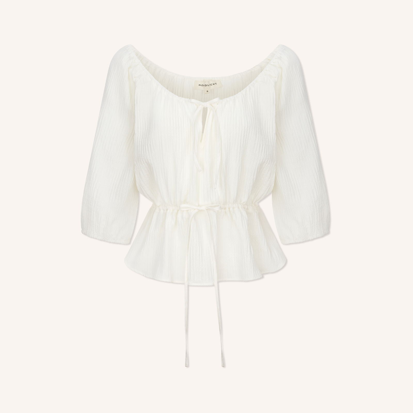 NORDLICHT Soni Bluse Weiss Bio-Baumwolle