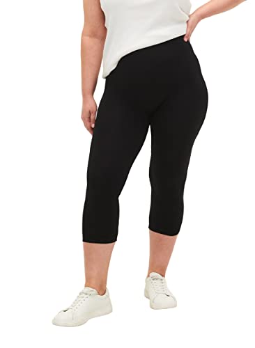Zizzi Leggings 3/4 Nahtlos Gr 46-48 Black dehnbar