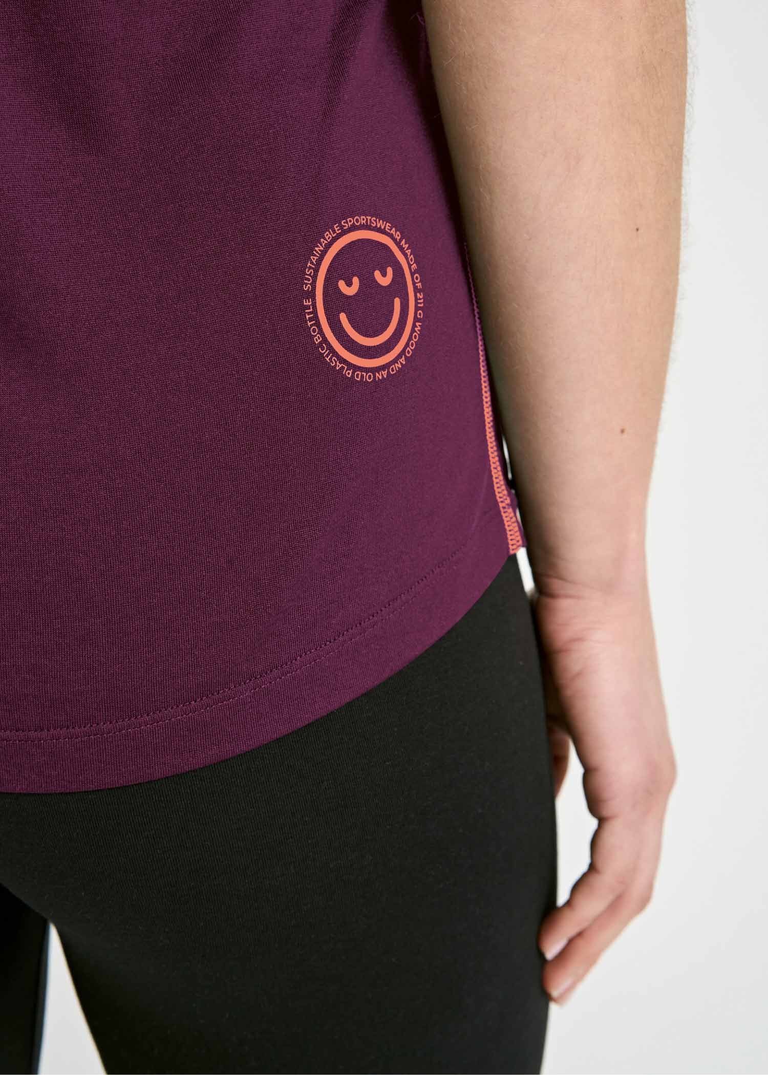 Wijld Fanny Purple Coral Damen Sportshirt Lyocell