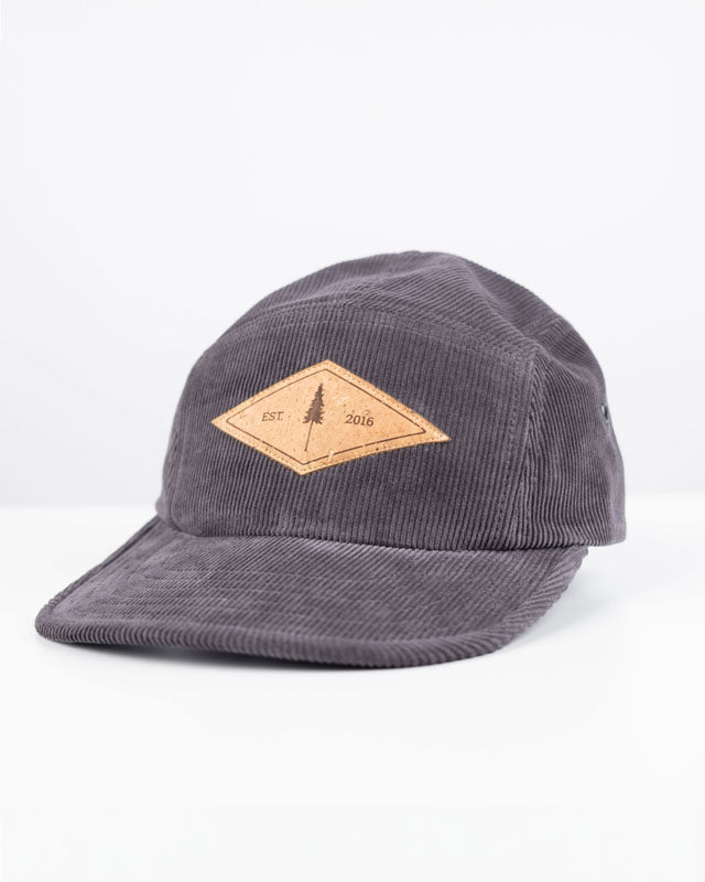 NIKIN TreeCap 5Panel Corduroy Cap Anthracite One Size