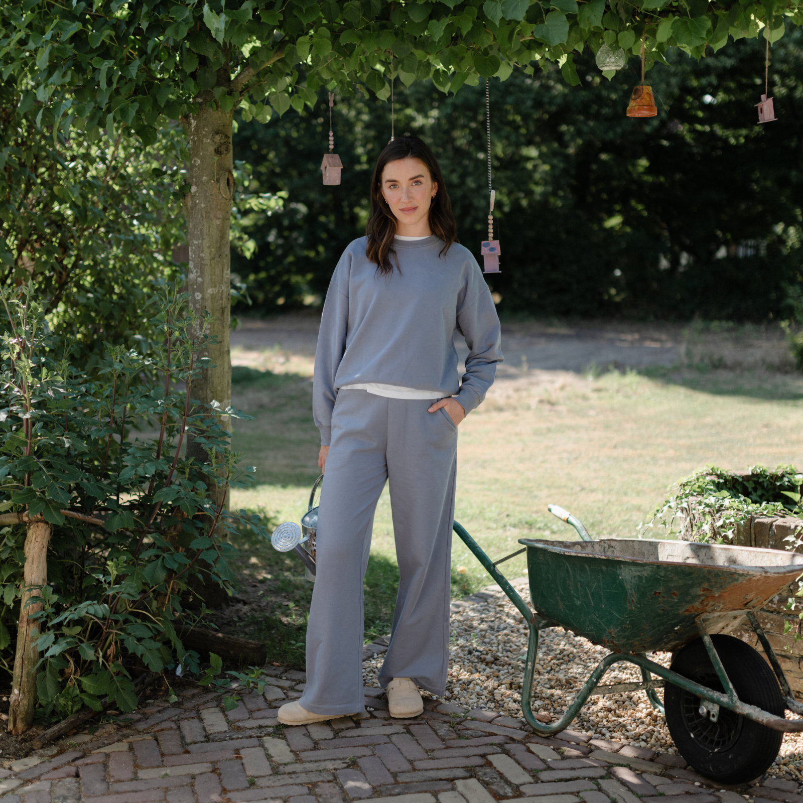 NORDLICHT Jonna Sweater Blau Bio-Baumwolle warm