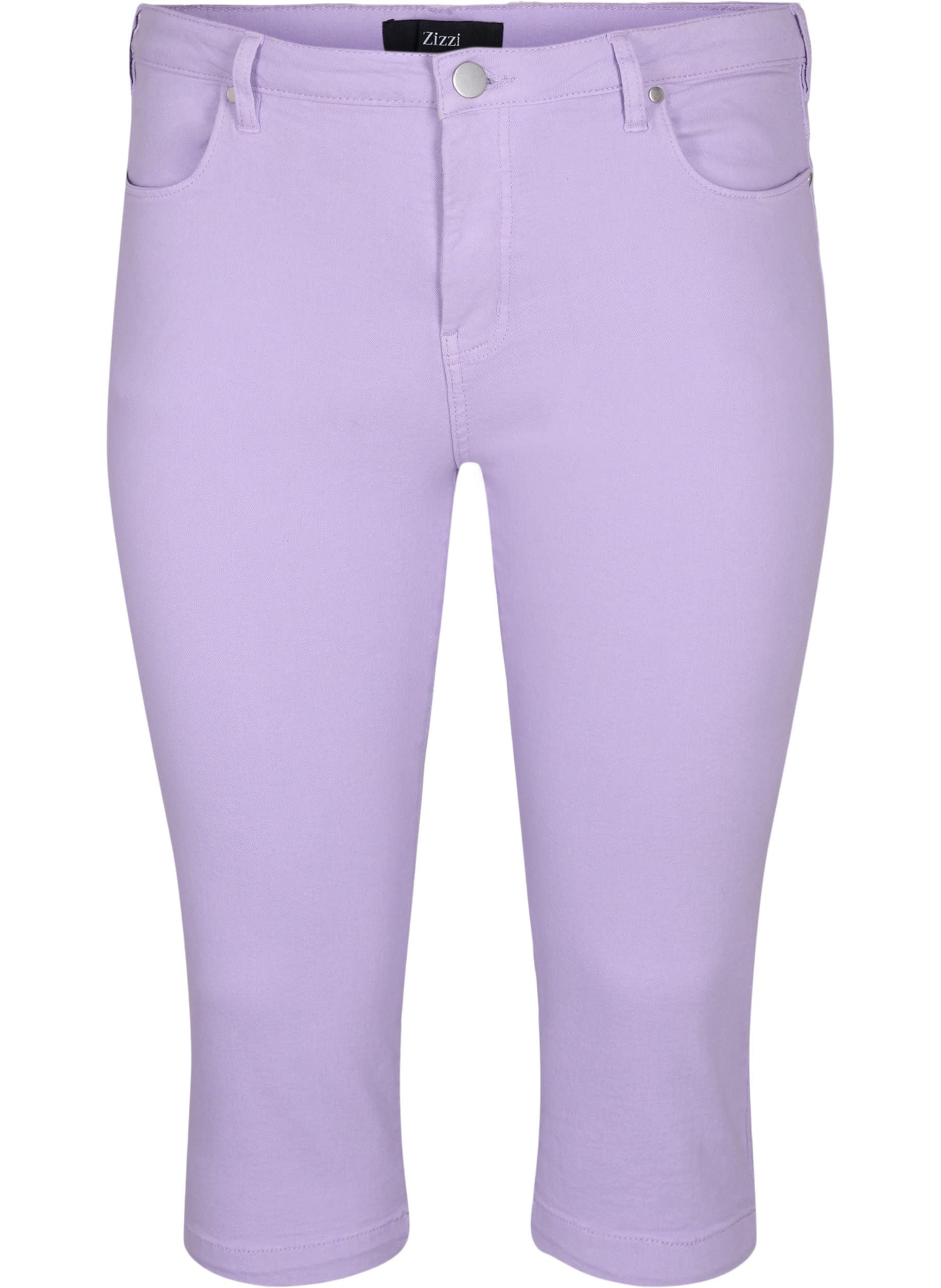 Zizzi Jeans Emily 3/4 Slim Fit Gr 56 Lavender