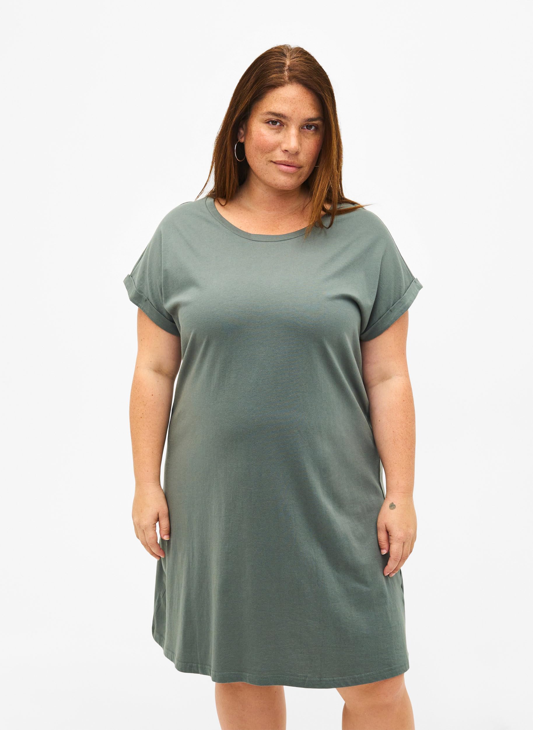Zizzi Dresses 2er-Pack Kleid Baumwolle Kurzarm