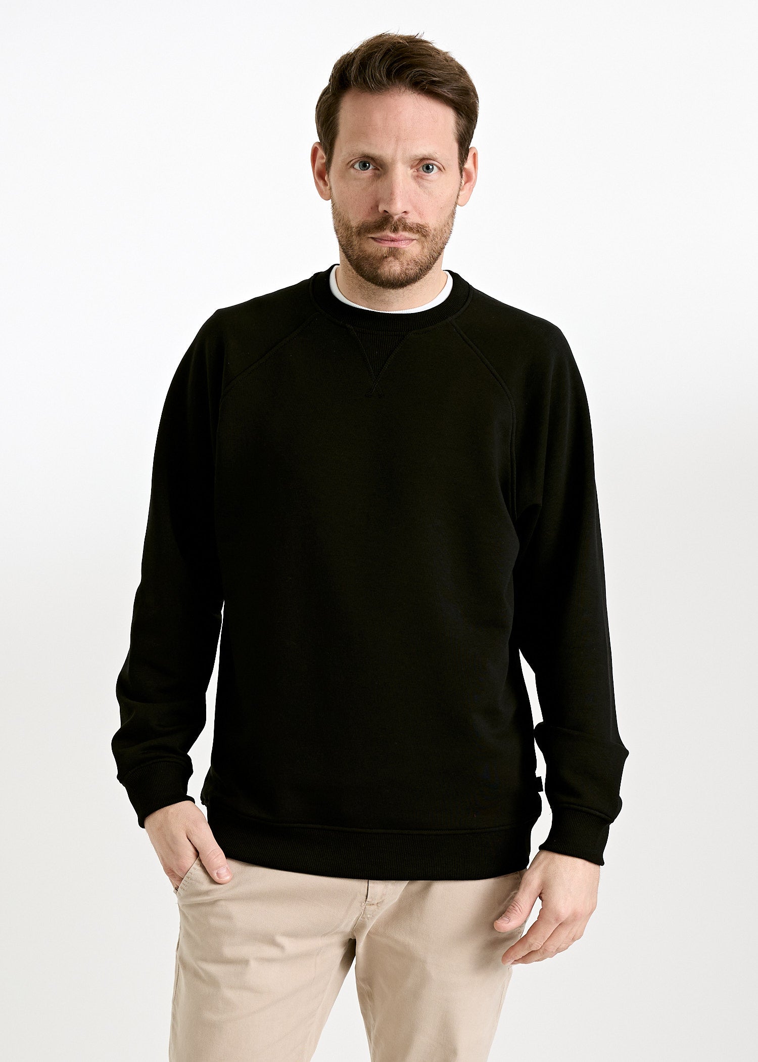 Wijld Sweater Edmund Herren Pullover Black Lyocell