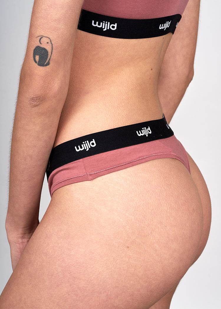 Wijld Tanga Rosewood Damen Slip Lyocell atmungsaktiv