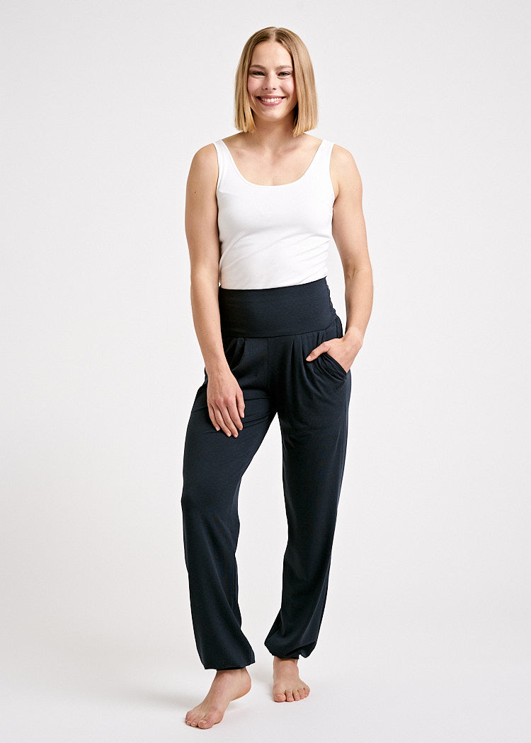 Wijld Yoga Pants Carbon Damen aus Holz weiter Schnitt