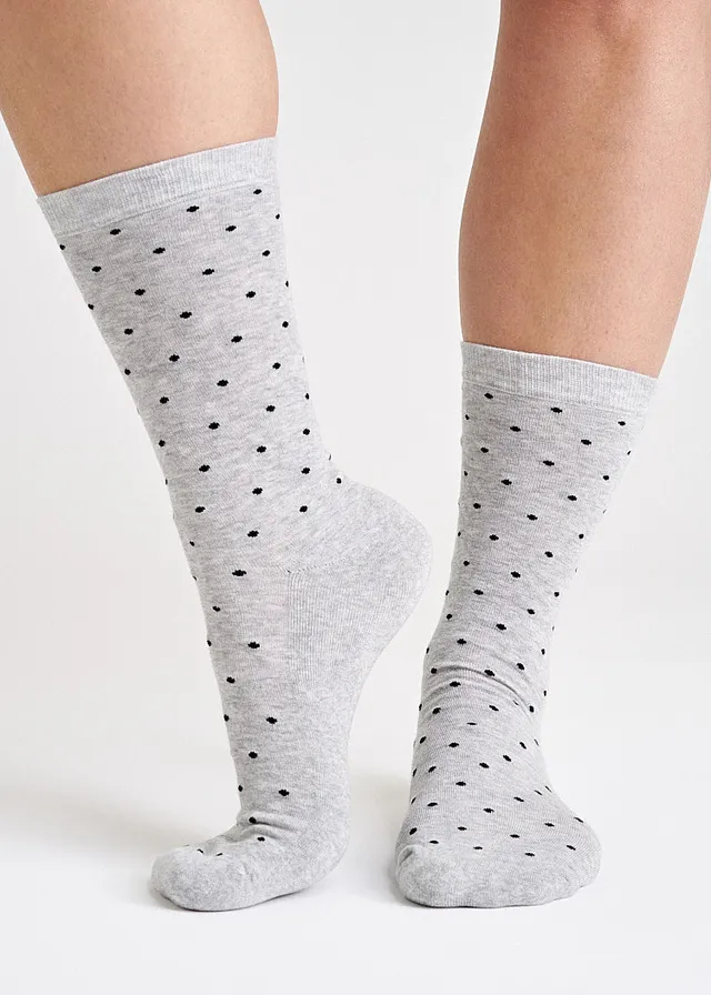 Wijld Woodsocks Light Gray Socken Punkte Holz