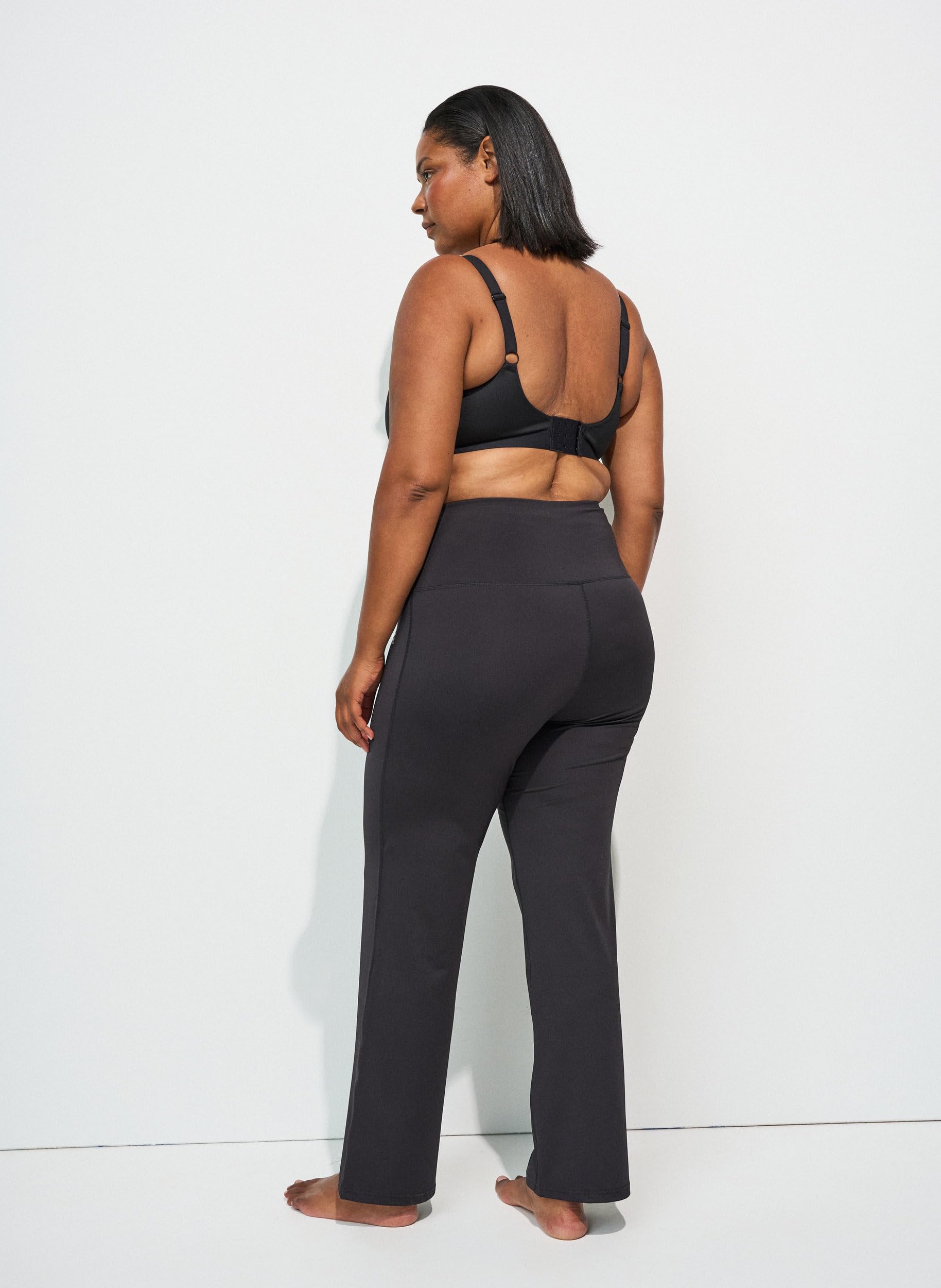 Zizzi Activewear Trainingshose Flared High Waist 46-48