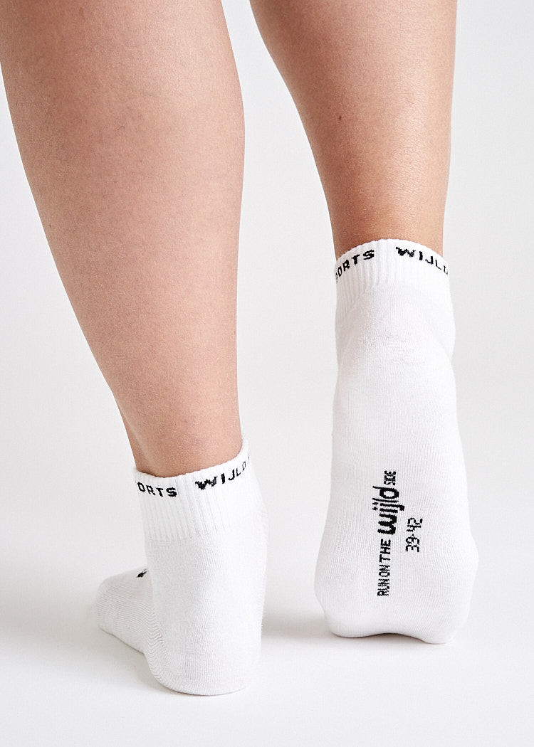 Wijld Socks Woodsocks Sportsocken Halbhoch Bright White