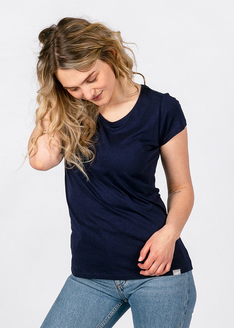 Wijld Sarah Woodshirt Damen Maritim Blue Lyocell