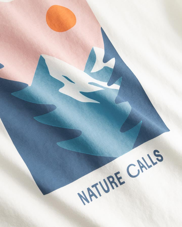 NIKIN TreeShirt Nature Calls Relaxed T-Shirt Damen Weiß