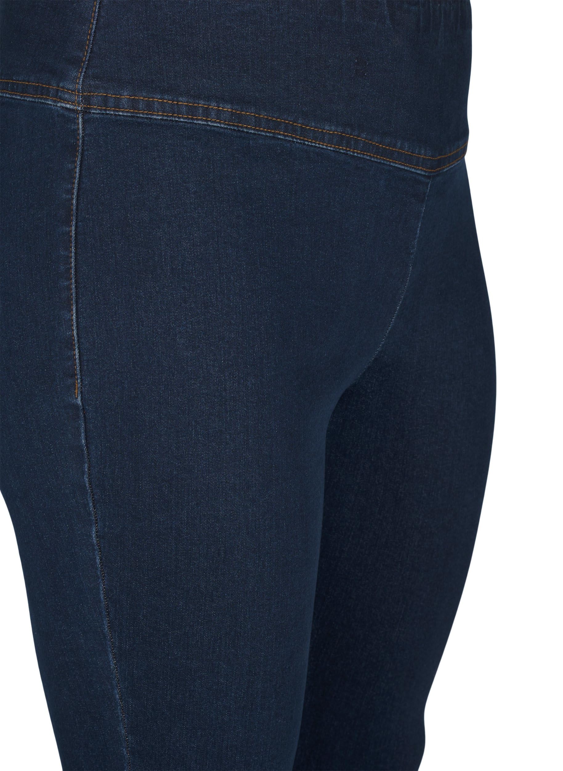 Zizzi Jeans Jeggings Baumwolle 42W/30L Dark Blue