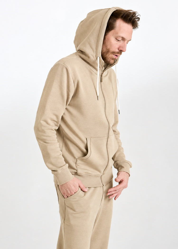 Wijld Leon Pebble Herren Sweatjacke Kapuze Bio