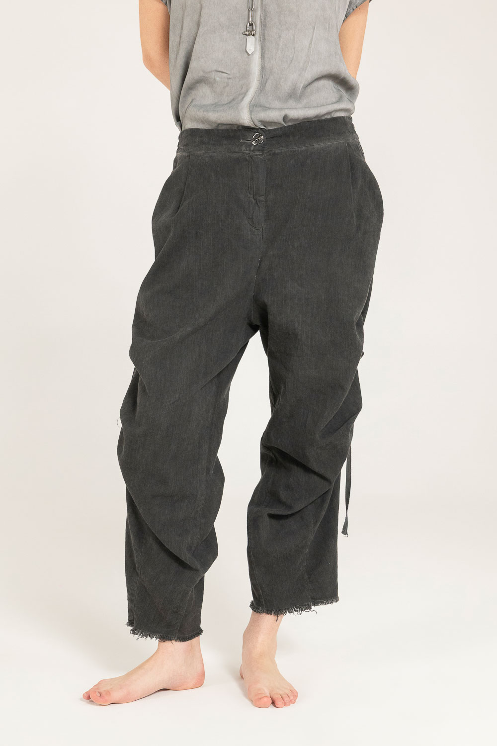Sanctamuerte Pantaloni Loose Fit Hose Baumwolle