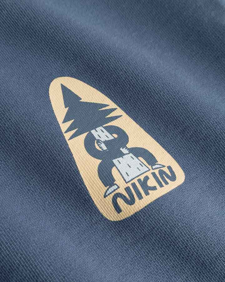 NIKIN TreeSweater Anniversary Kids Pullover Slate Blue Bio-Baumwolle