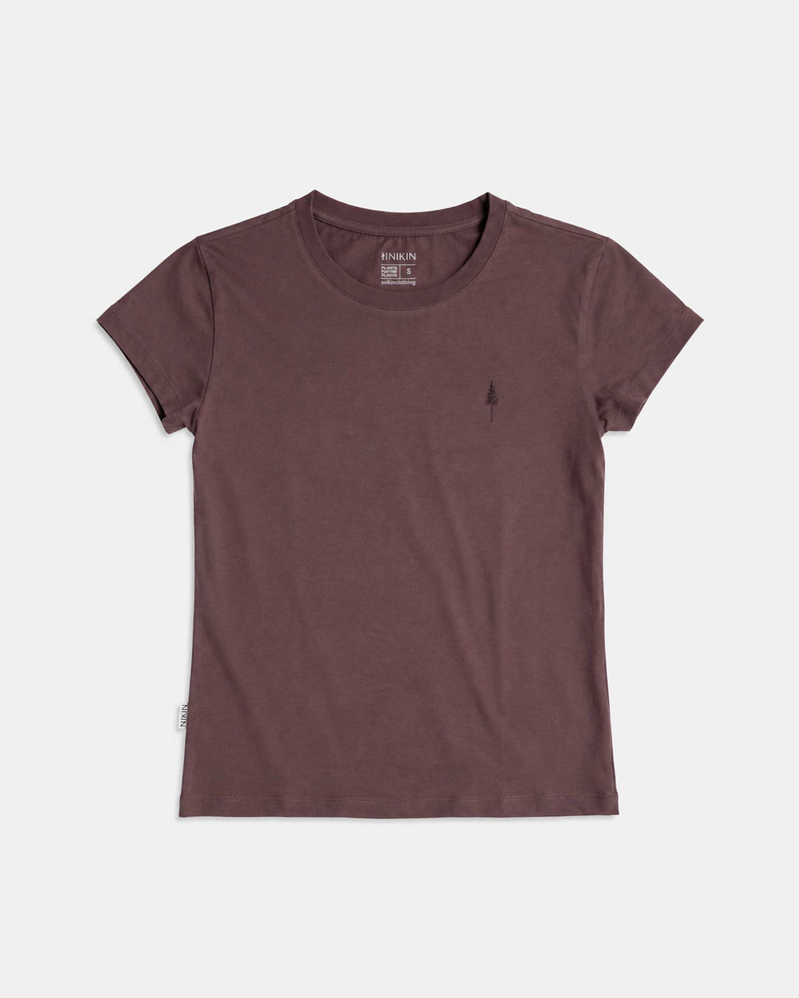 NIKIN TreeShirt Women T-Shirt Cocoa Braun Bio-Baumwolle GOTS