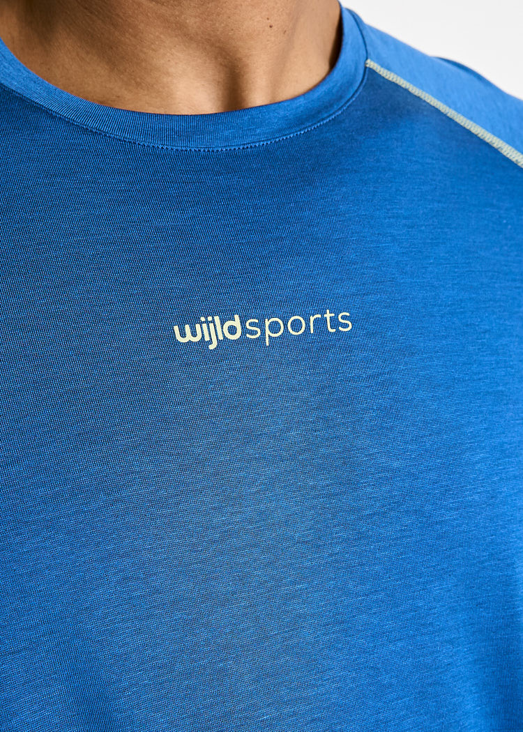 Wijld SportShirt Max DazzlingBlue Herren Sportshirt Lyocell