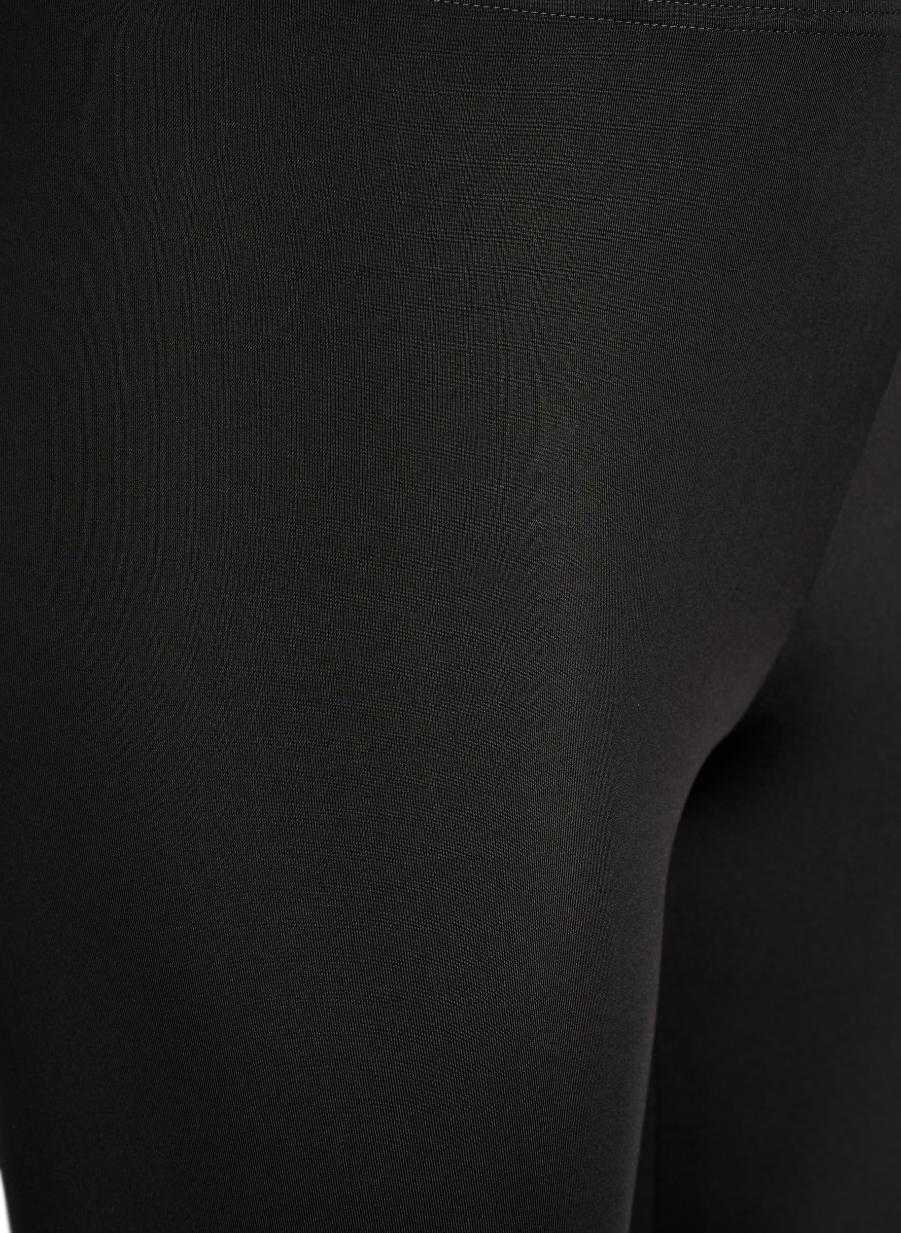 Zizzi 3/4 Leggings 2-Pack Schwarz Leo große Größen Damen