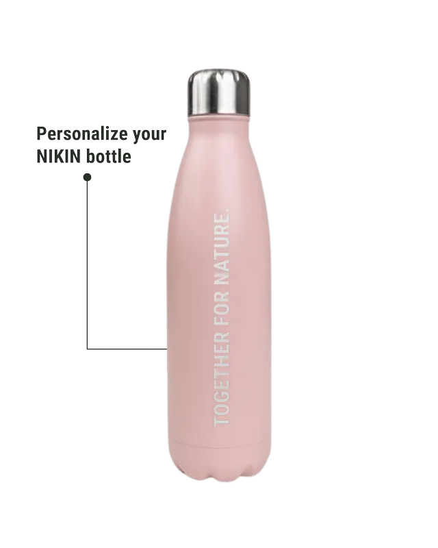 NIKIN TreeBottle Trinkflasche Rose mit Gravur 750 ml