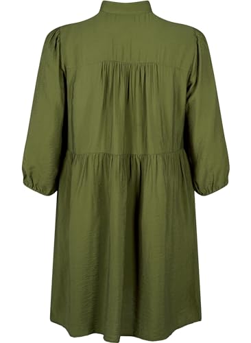 Zizzi Hemdkleid Viskose 3/4-Ärmel große Größen Spitze