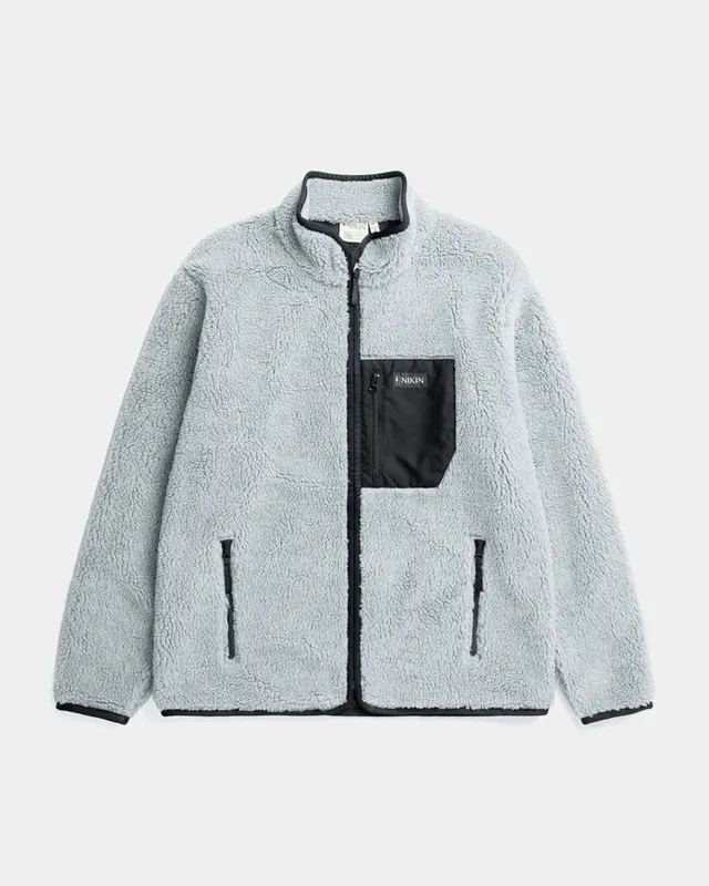 NIKIN TreeFleece Teddy Relaxed Jacket Teddyjacke Grey Mel