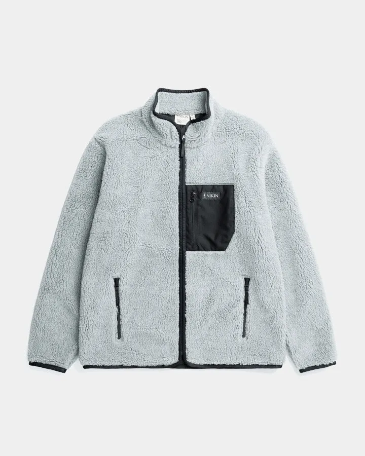 NIKIN TreeFleece Teddy Relaxed Jacket Teddyjacke Grey Mel