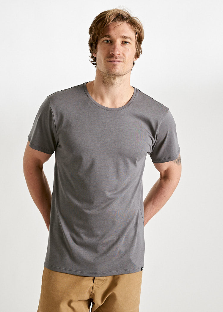 Wijld Woodshirt Alex T-Shirt Herren granit Lyocell