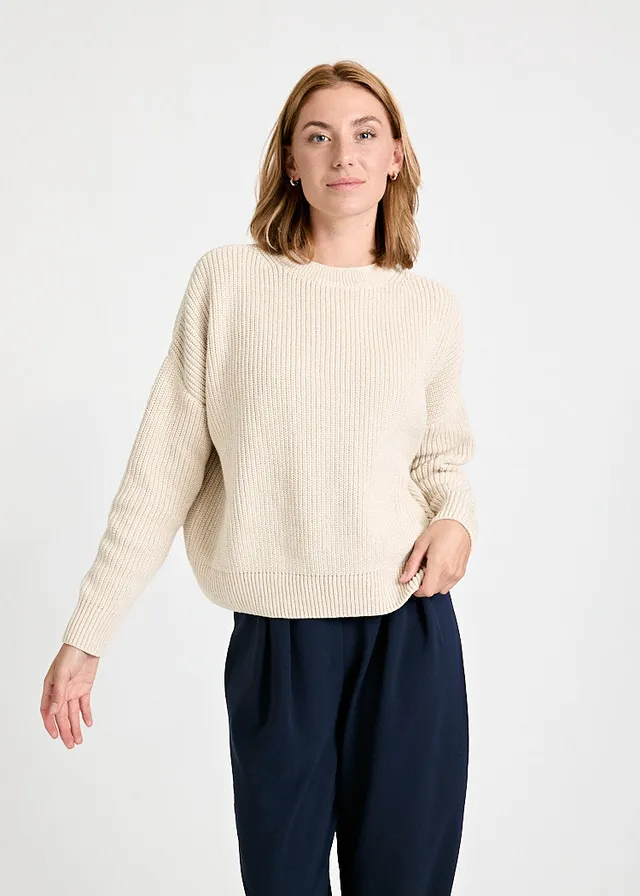 Wijld Josephine Strickpullover Natural Damen Bio-Baumwolle