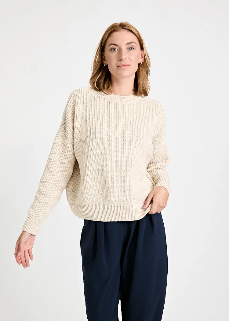 Wijld Josephine Strickpullover Natural Damen Bio-Baumwolle