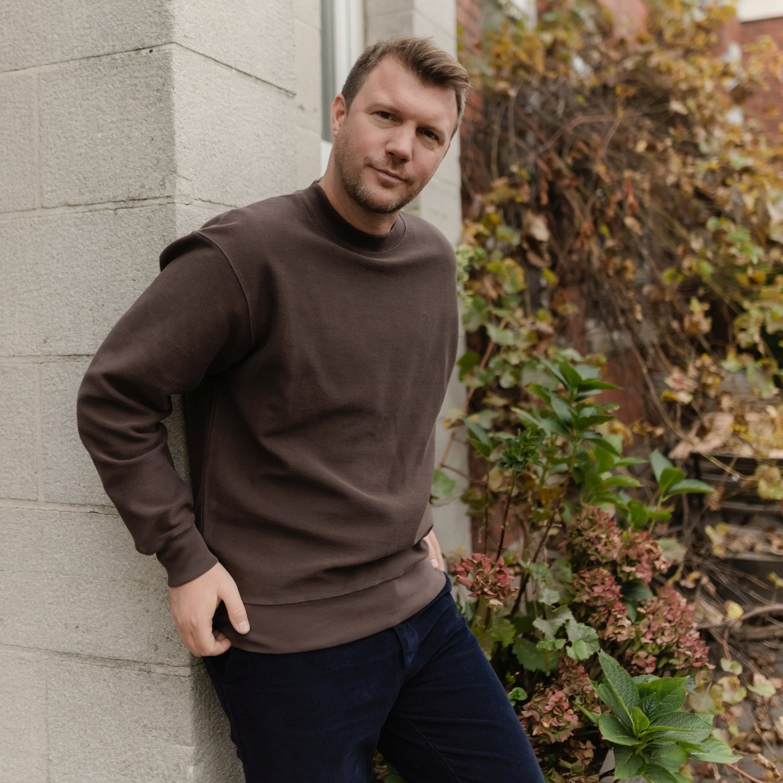 Nordlicht Nilas Sweater Herren Braun M Bio-Baumwolle