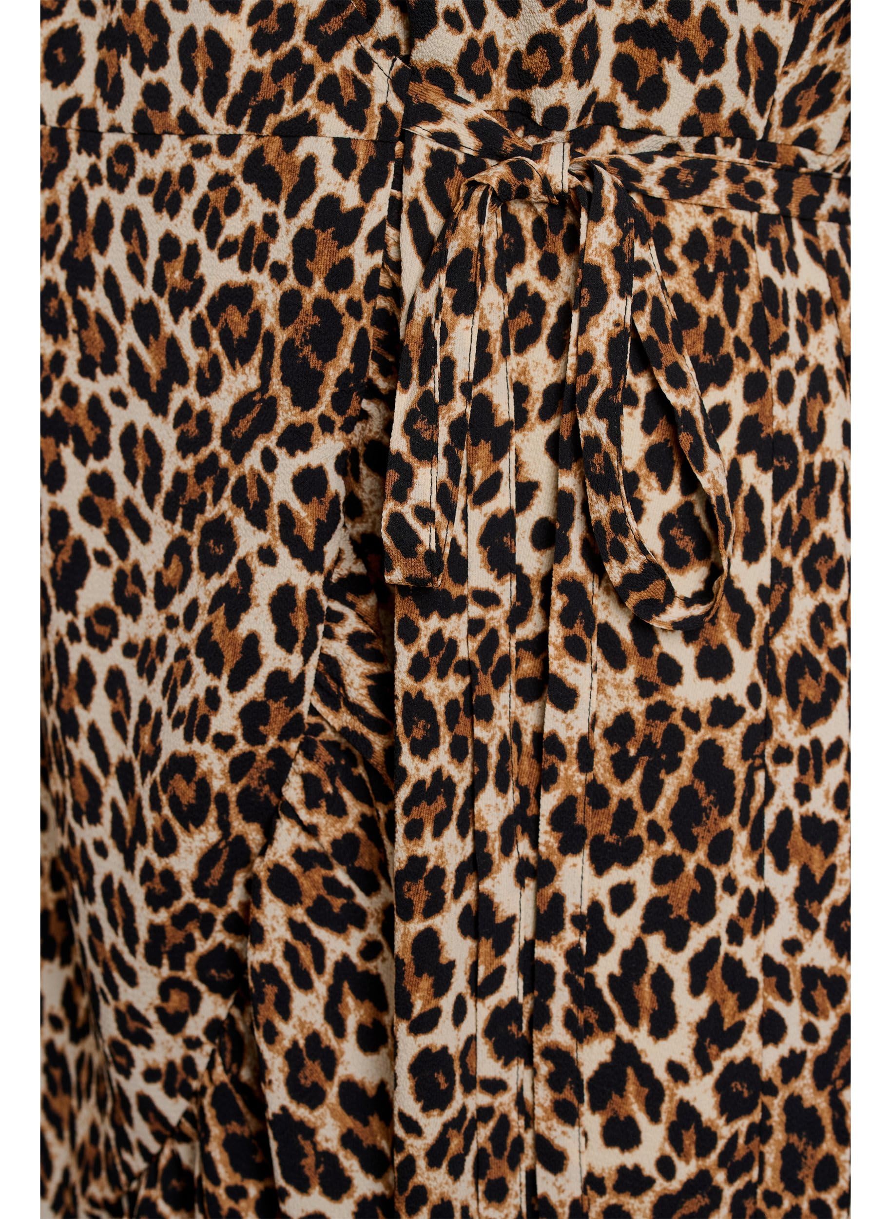 Zizzi Dresses Wickelkleid Kurzarm Print recyceltes Polyester